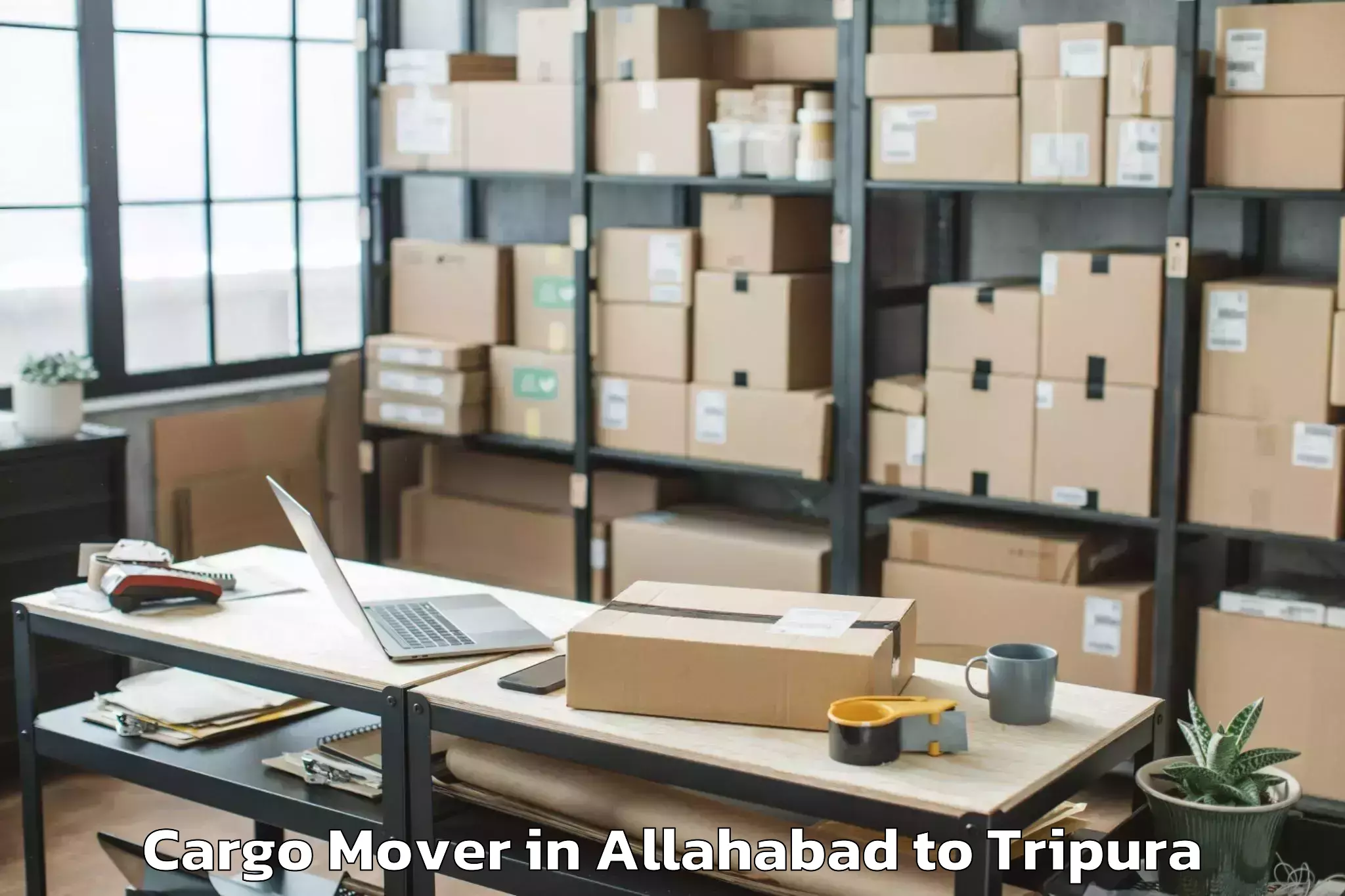 Book Allahabad to Manughat Cargo Mover Online